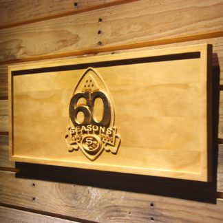 San Francisco 49ers 60th Anniversary Logo Wood Sign - Legacy Edition neon sign LED