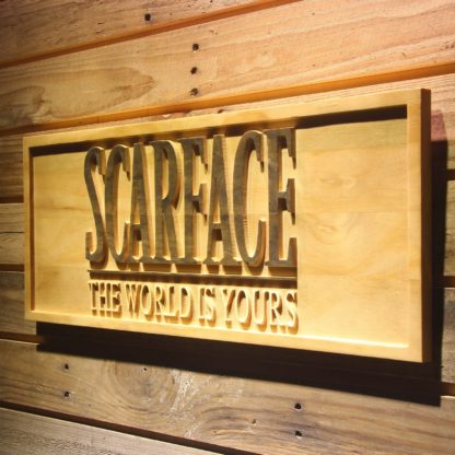 Scarface The World is Yours Wood Sign neon sign LED