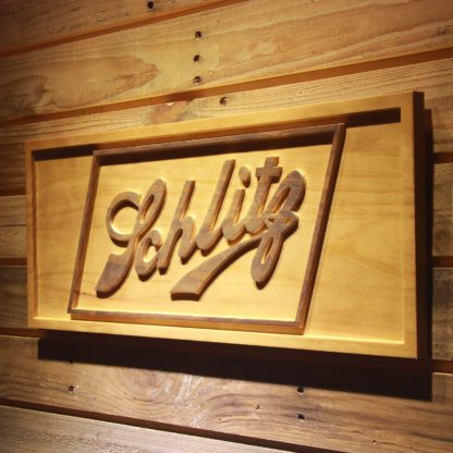 Schlitz Wood Sign neon sign LED