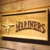 Seattle Mariners 3 Wood Sign