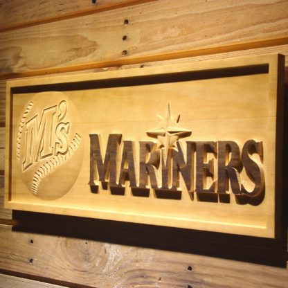 Seattle Mariners 1987-1992 Wood Sign - Legacy Edition neon sign LED