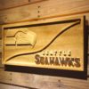 Seattle Seahawks Split Wood Sign