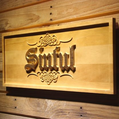 Sinful Wood Sign neon sign LED