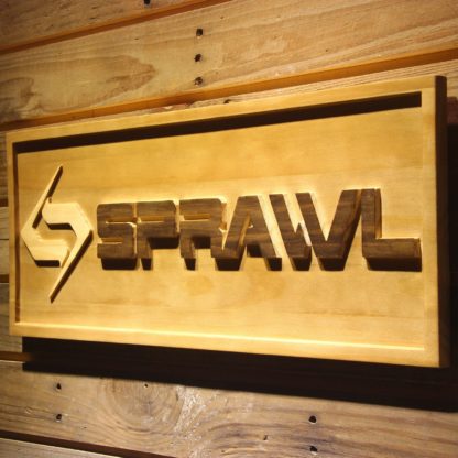 Sprawl Wood Sign neon sign LED