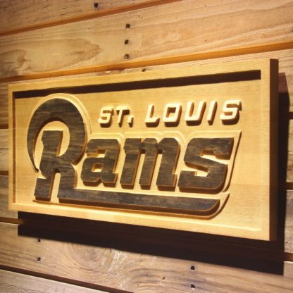 St Louis Rams 2000-2015 Text Wood Sign - Legacy Edition neon sign LED