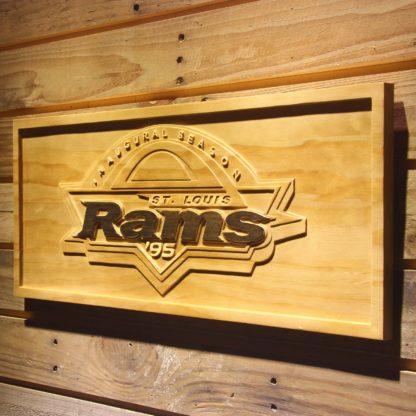 St Louis Rams St. Louis Rams 1995 Inaugural Season Wood Sign - Legacy Edition neon sign LED