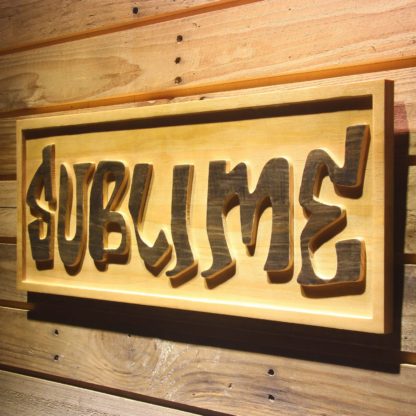 Sublime Wood Sign neon sign LED