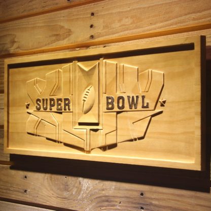 Super Bowl XLIV Wood Sign neon sign LED