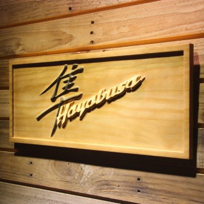 Suzuki Hayabusa Wood Sign neon sign LED