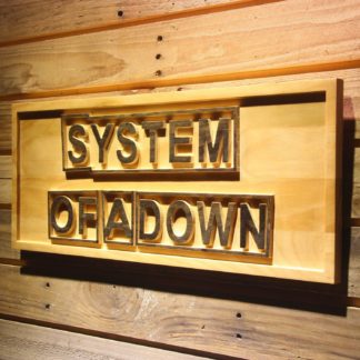 System Of A Down Wood Sign neon sign LED