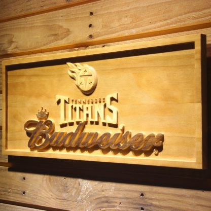 Tennessee Titans Budweiser Wood Sign neon sign LED