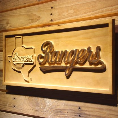 Texas Rangers 1984-1993 Wood Sign - Legacy Edition neon sign LED