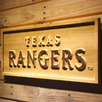 Texas Rangers Text Wood Sign neon sign LED