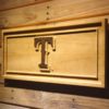 Texas Rangers T Logo Wood Sign