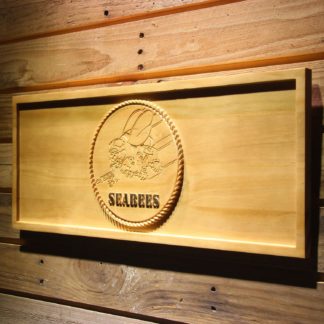 US Navy Seabees Wood Sign neon sign LED