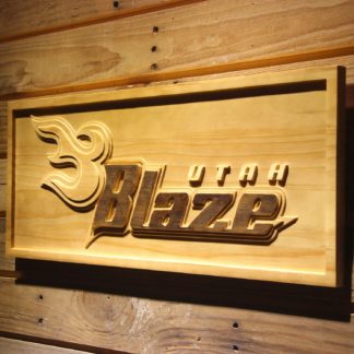 Utah Blaze Wood Sign - Legacy Edition neon sign LED