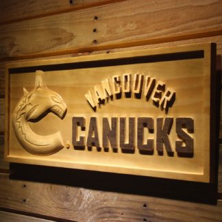Vancouver Canucks Wood Sign neon sign LED