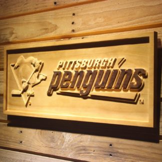 Pittsburgh Penguins Wood Sign neon sign LED
