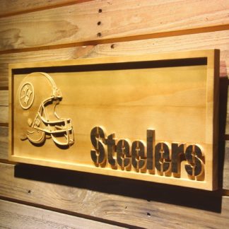 Pittsburgh Steelers Helmet Wood Sign neon sign LED