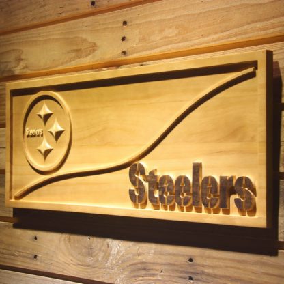 Pittsburgh Steelers Split Wood Sign neon sign LED