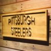 Pittsburgh Steelers Text Wood Sign