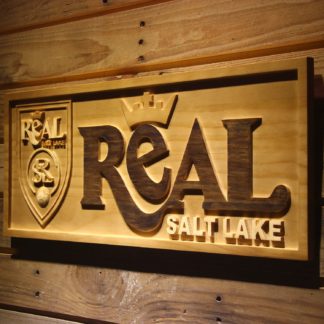 Real Salt Lake Wood Sign - Legacy Edition neon sign LED