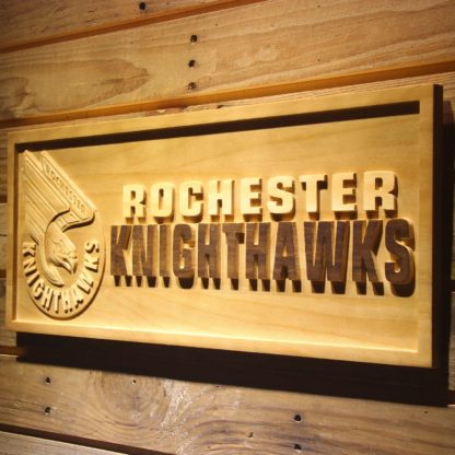 Rochester Knighthawks Wood Sign neon sign LED