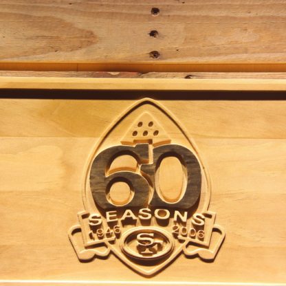 San Francisco 49ers 60th Anniversary Logo Wood Sign - Legacy Edition neon sign LED