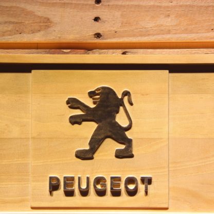 Peugeot Wood Sign neon sign LED