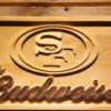 San Francisco 49ers Budweiser Wood Sign