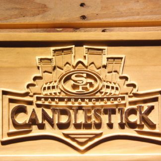 San Francisco 49ers Candlestick Park Wood Sign neon sign LED