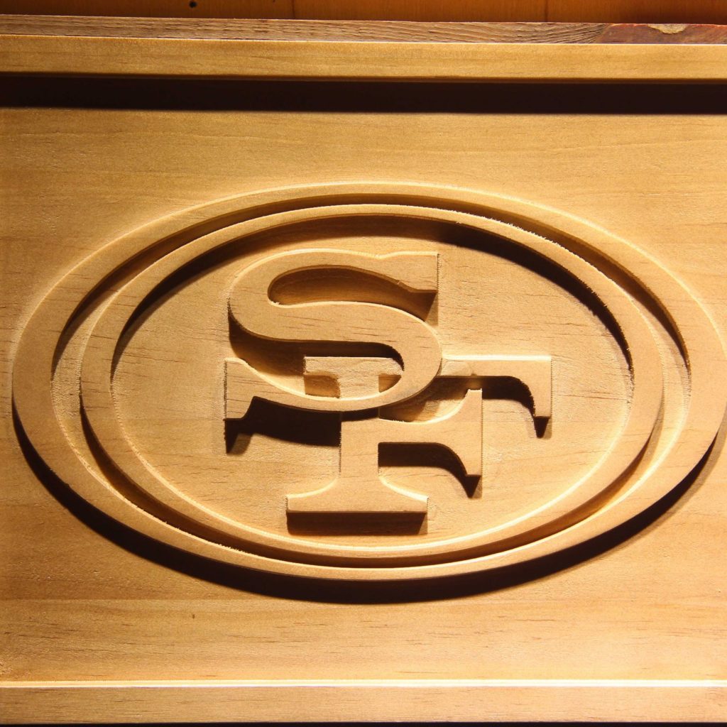 San Francisco 49ers Wood Sign Neon Sign Led Sign Shop Whats