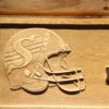 Saskatchewan Roughriders Helmet Wood Sign - Legacy Edition