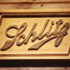 Schlitz Wood Sign