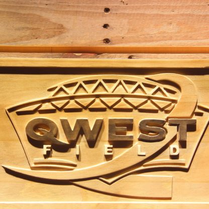 Seattle Seahawks Qwest Field Wood Sign - Legacy Edition neon sign LED