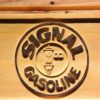 Signal Gasoline Wood Sign