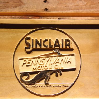 Sinclair Motor Oil Wood Sign neon sign LED