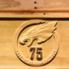 Philadelphia Eagles 75th Anniversary Logo Wood Sign - Legacy Edition