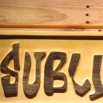 Sublime Wood Sign neon sign LED