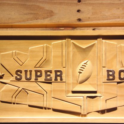 Super Bowl XLIV Wood Sign neon sign LED