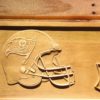 Tampa Bay Buccaneers Helmet Wood Sign
