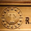 Texas Rangers Wood Sign