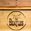 The Beatles Logo in Bass Drum Wood Sign
