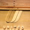 United Airlines Tulip Logo Wood Sign