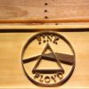 Pink Floyd Dark Side of the Moon Circle Wood Sign