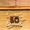 Pittsburgh Steelers 50th Anniversary Logo Wood Sign - Legacy Edition