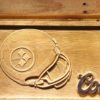 Pittsburgh Steelers Coors Light Helmet Wood Sign