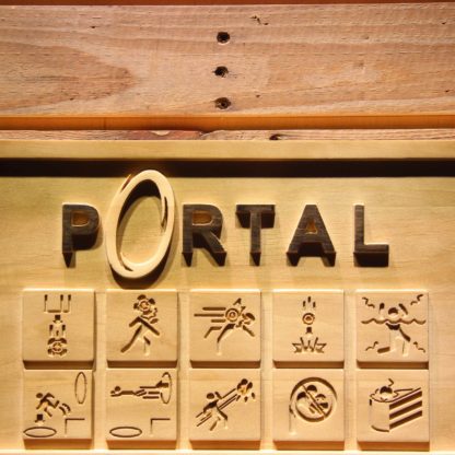 Portal Wood Sign neon sign LED