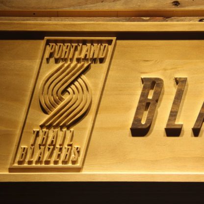 Portland Trail Blazers Wood Sign neon sign LED