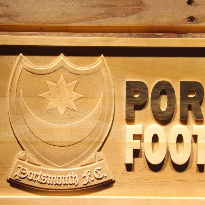 Portsmouth Football Club Wood Sign - Legacy Edition neon sign LED